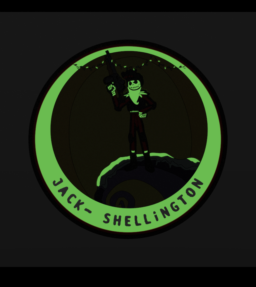 Jack Shellington Patch! (Glow in the dark accents)