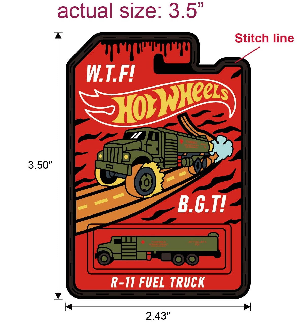 R-11 Hot Wheels Patch