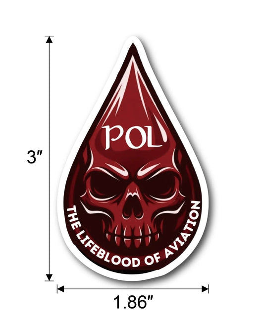 Lifeblood of aviation Decal sticker.